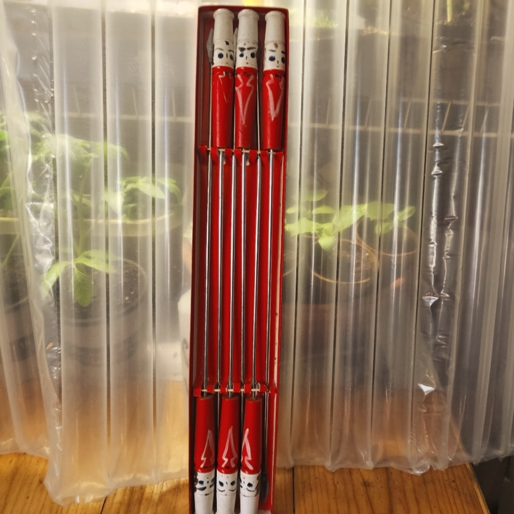 Rare Vintage Roasting Skewers 18 In